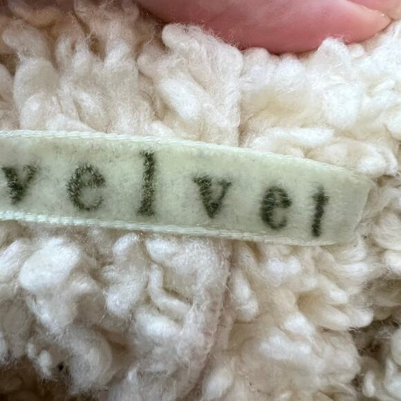 Vintage Y2K Faux Suede Faux Fur Sherpa Lined Jacket Button Up Hood size Medium - Picture 4 of 13